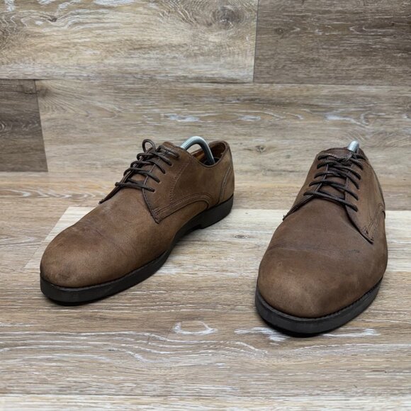 Bostonian Brown Suede Oxford Shoes Men's Size 10 - Picture 1 of 7